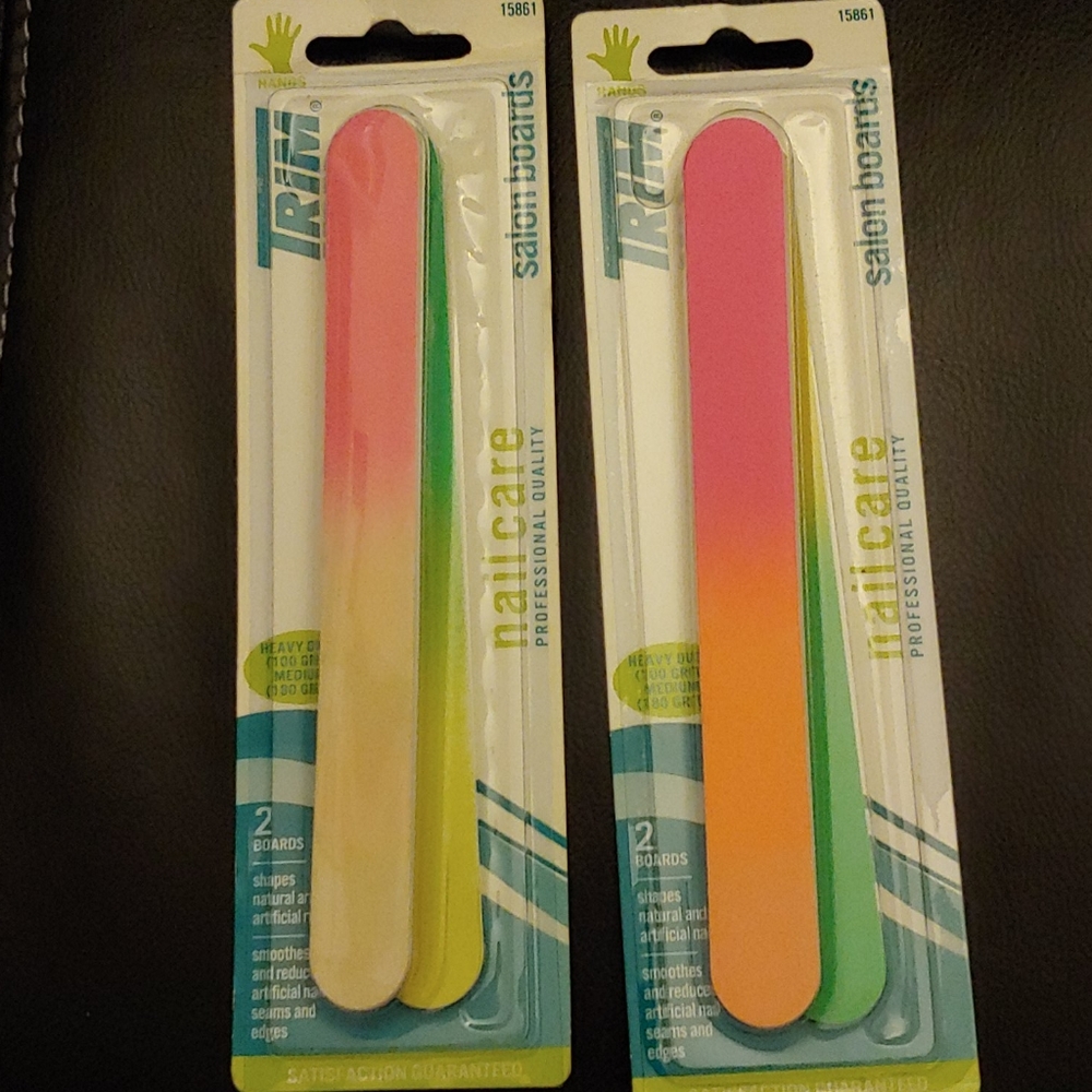 Trim Salon Boards 4 Nails or Pedicure New 2 Lot